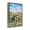 Stupell Industries Grazing Cattle Landscape Framed Floater Canvas Wall Art Design by Melissa Wang